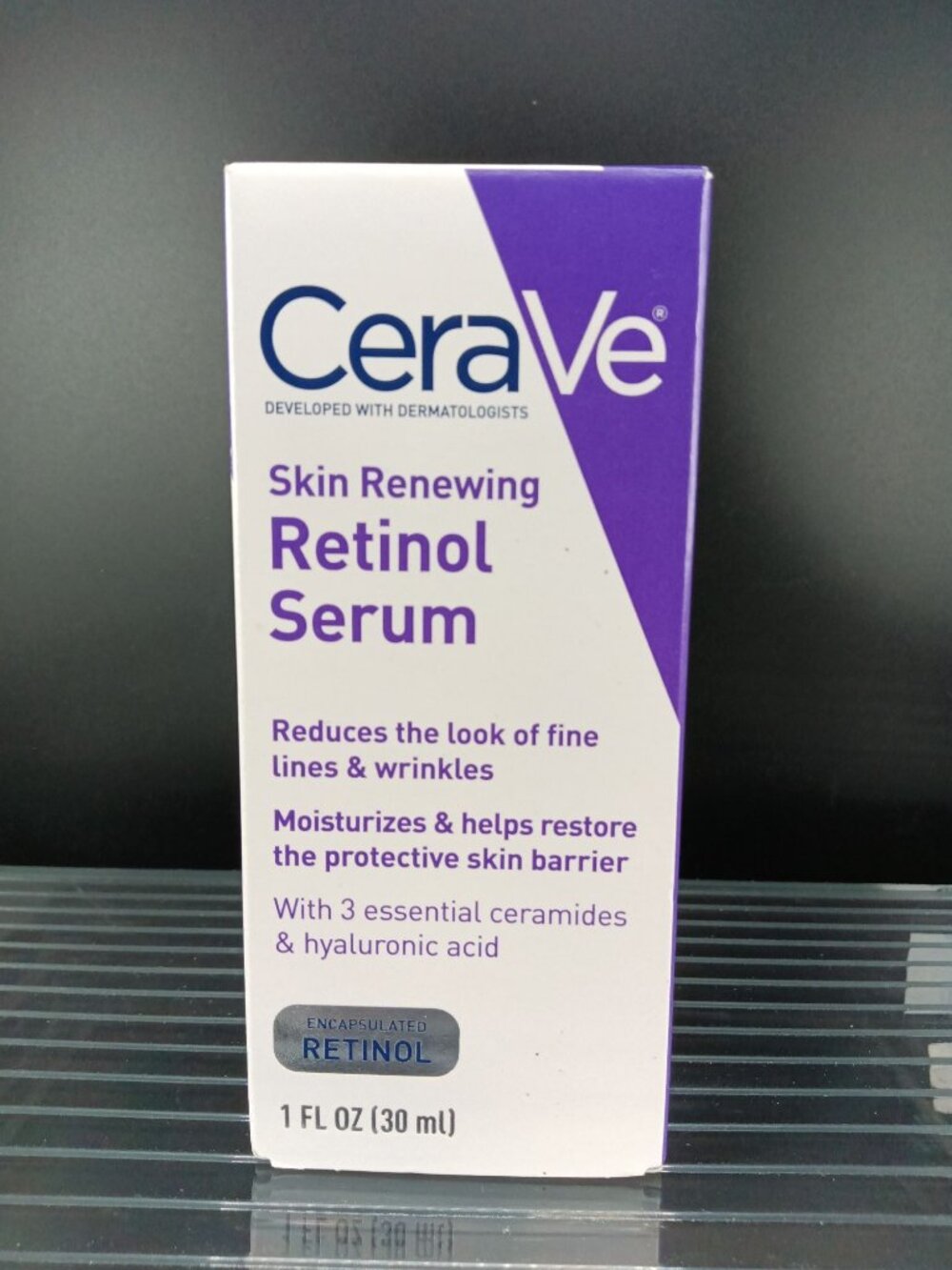 CeraVe Skin Renewing Retinol Serum 1 Fl Oz With Hyaluronic Acid